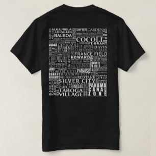 T-shirt Zona do Canal do Panamá em Cada Local