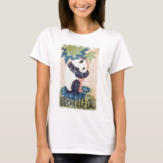 T-shirt Zoo-Panda Brookfield angustiado (Frente)