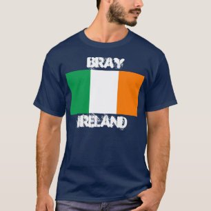 T-shirt Zurro, Ireland com bandeira irlandesa