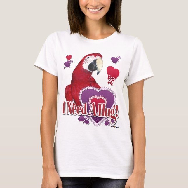 T-shirt Zuzu - Eu Preciso de um Abraço! (Frente)