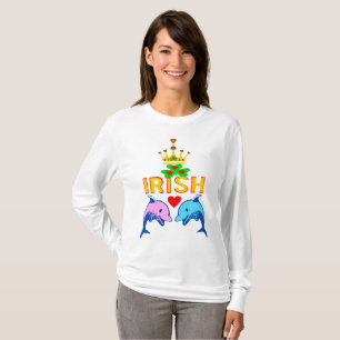 T-shirts ♥ ت ☘ me beije. Sou irlandês-irlandês Regra Fabulo