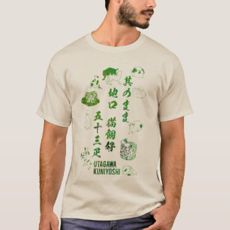 T-SHIRTS 其のまま地口 猫飼好五十三疋 その2