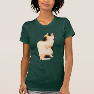 T-shirts 日本猫, gato japonês do 国芳, Kuniyoshi, Uki