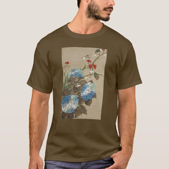 T-shirts 紫 陽 花, 抱 一 Hydrangea, Hōitsu (Frente)