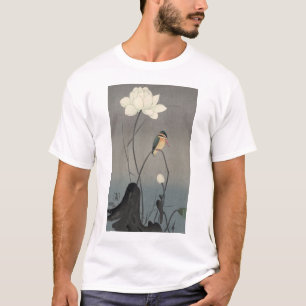 T-shirts 蓮にカワセミ, martinho pescatore em Lotus, K