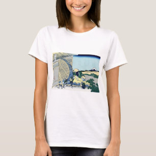 T-shirts 隠 田 の 水 車, 北 斎 Ver o Monte Fuji de O