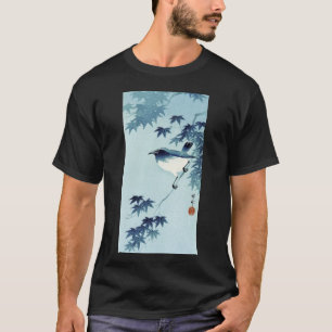 T-shirts 青い鳥, pássaro do 古邨 no azul, Koson, Ukiy