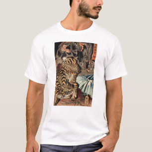 T-shirts 龍虎, tigre do 国芳 & dragão, Kuniyoshi, Ukiy