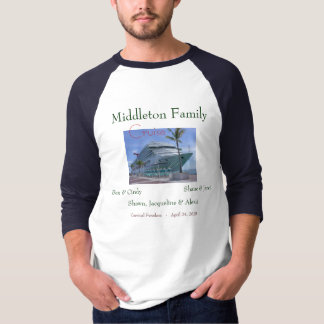 T-shirts 0258, família de Middleton, Ben & Cindy, Shane &