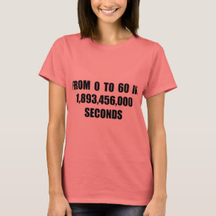 T-shirts 0 a 60 nos segundos