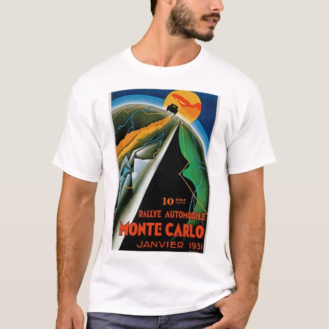 T-shirts 10ª Rallye Automobile de Monte Carlo (Frente)