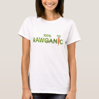 T-shirts 100% comida crua de Rawganic - cenoura