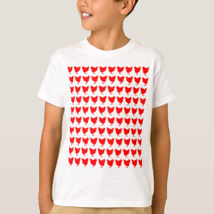 T-shirts 100 Galinhas - Vermelho