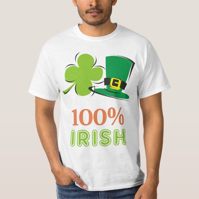 T-shirts 100% irlandês (Frente)