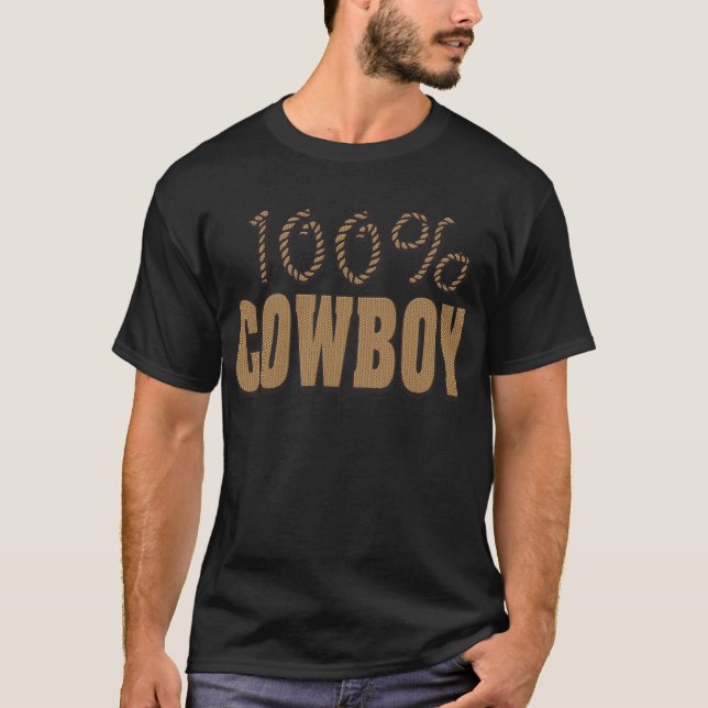 T-shirts 100 Por Cowboy (Frente)