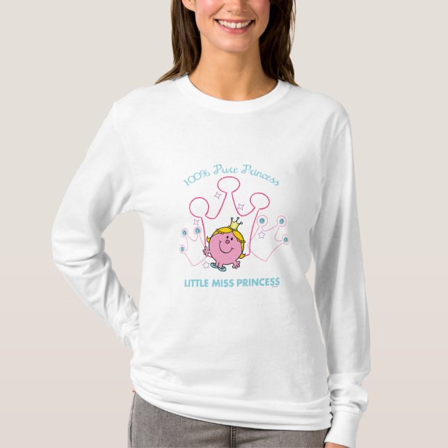 T-shirts 100% Pura Princesa - Pequena Miss Princesa (Frente)