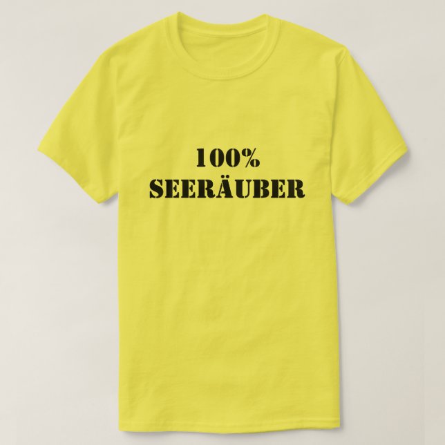 T-shirts 100% Seeräuber | 100% Balão (Frente do Design)