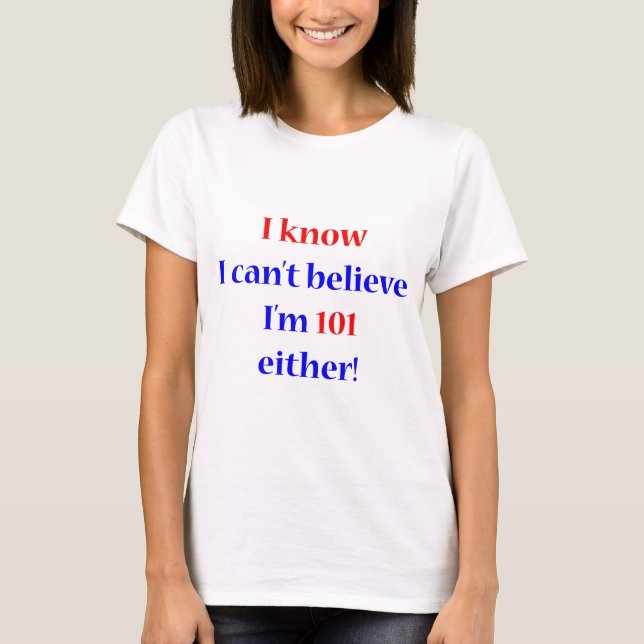 T-shirts 101 qualquer um (Frente)
