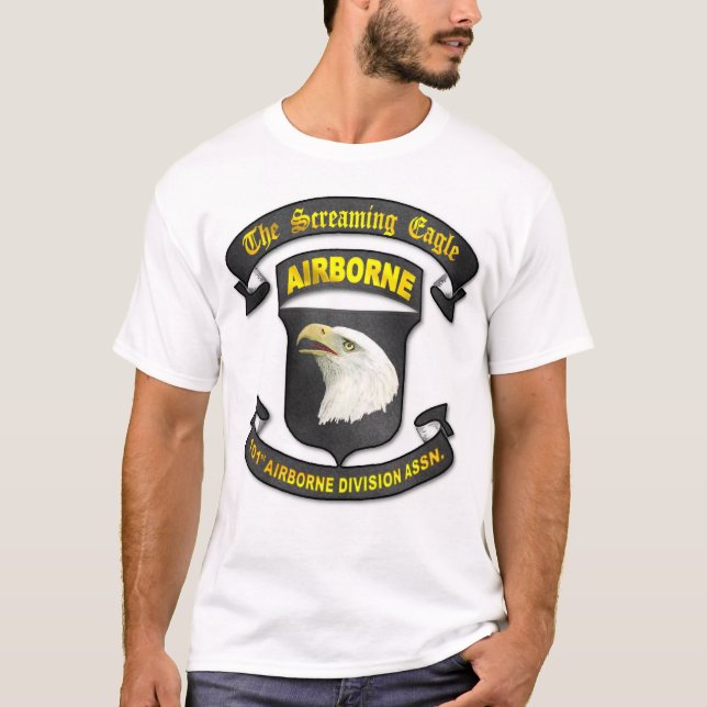 T-shirts 101ST Assn. da divisão aerotransportada (Frente)