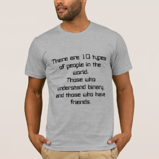 T-shirts 10 tipos de pessoas