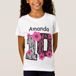 T-shirts 10o Nome feito sob encomenda B01 da zebra