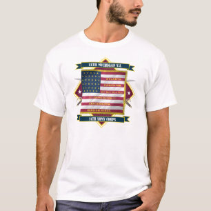 T-shirts 11o Infantaria voluntária de Michigan