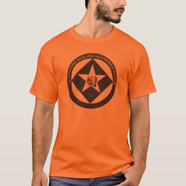 T-shirts 12 Infbat Luchtmobiele Brigade logo 2 (Frente)