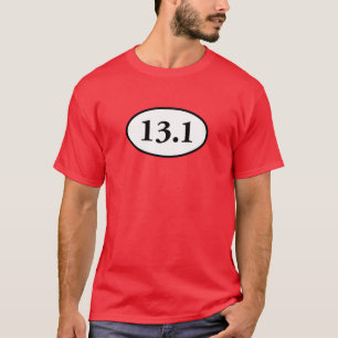 T-shirts 13,1 meio Oval da maratona