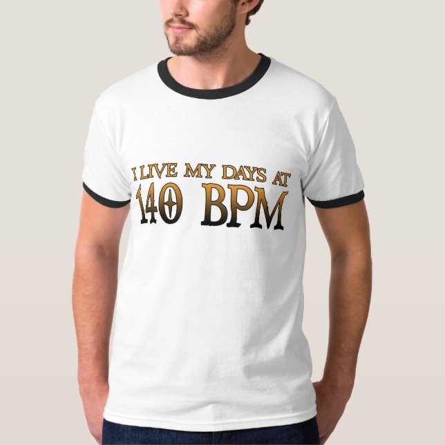 T-shirts 140 dias DUBSTEP de BPM (Frente)