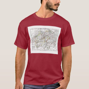 T-shirts 1806 mapa - La Suisse