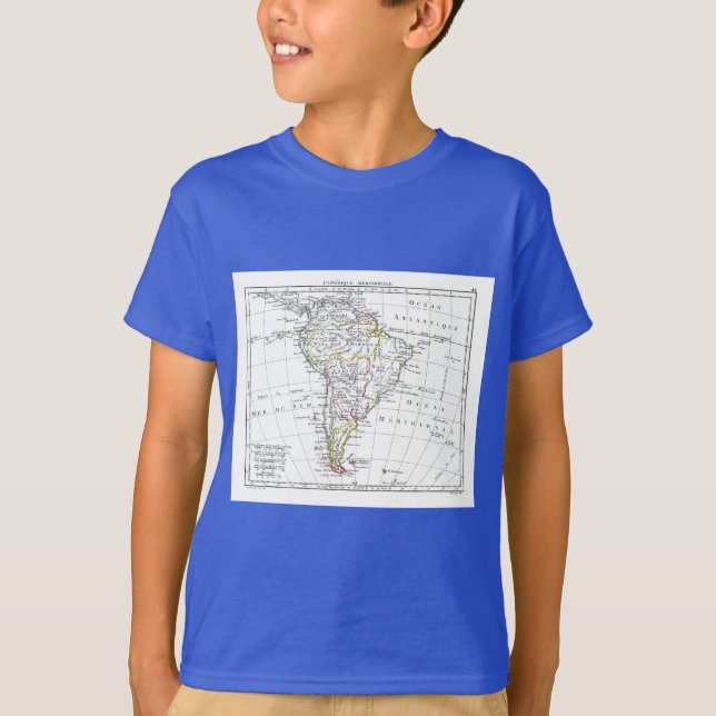 T-shirts 1806 mapa - L'Amérique Méridionale (Frente)