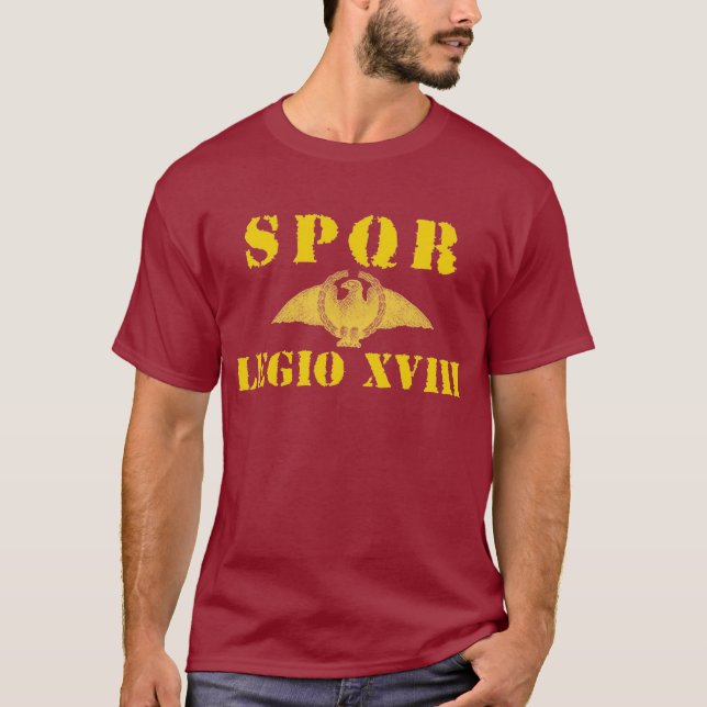 T-shirts 18 18a legião romana antiga - Eagle (Frente)