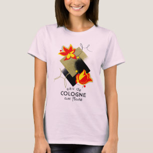 T-shirts 1920 perfume floral francês