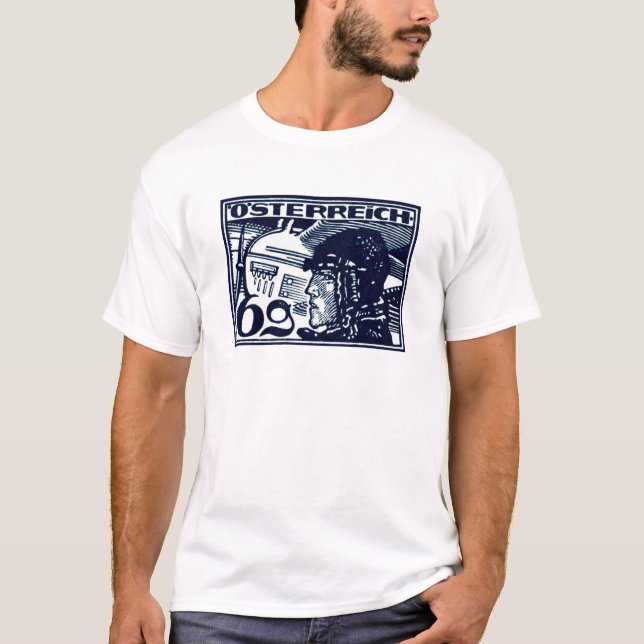 T-shirts 1925 Air Mail Austríaco (Frente)