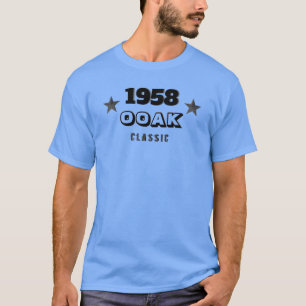 T-shirts 1958 OOAK Clássico! Única 60ª Aniversário