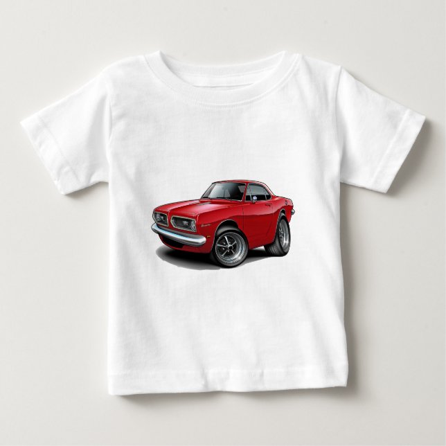 T-shirts 1967-69 Coupe Vermelho de Barracuda (Frente)