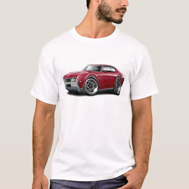 T-shirts 1968 carro marrom dos velhos 442 (Frente)