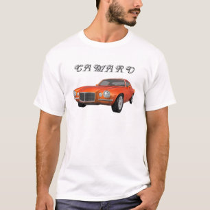 T-shirts 1972 Camaro: Carro Muscular: Acabamento Laranja: