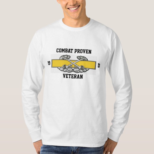T-shirts , 19, D, combate provado, veterano (Frente)