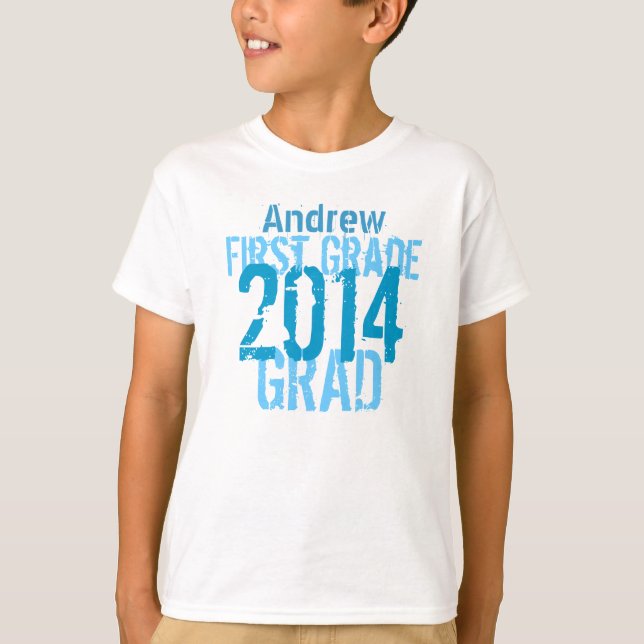 T-shirts 2014 ou Qualquer Formando Novo de Primeira Classe  (Frente)