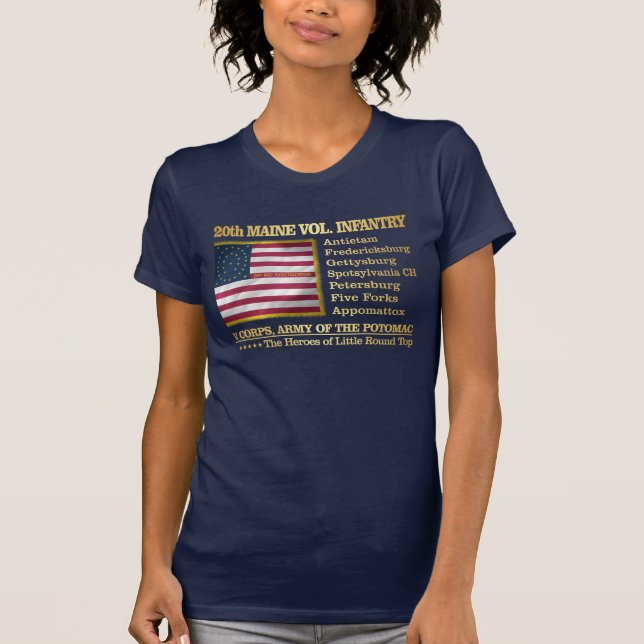 T-shirts 20 Maine Volunteer Infantry (BH) (Frente)