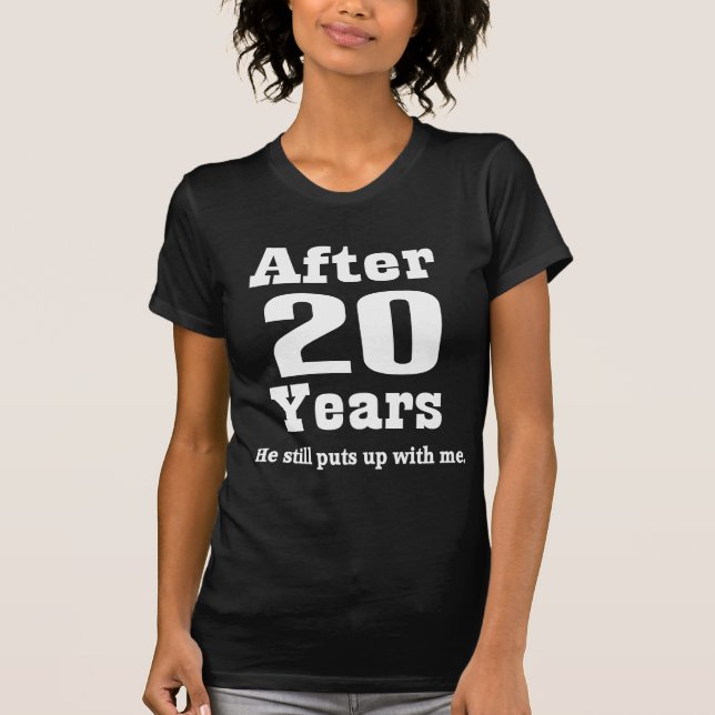 T-shirts 20o Aniversário (engraçado) (Frente)
