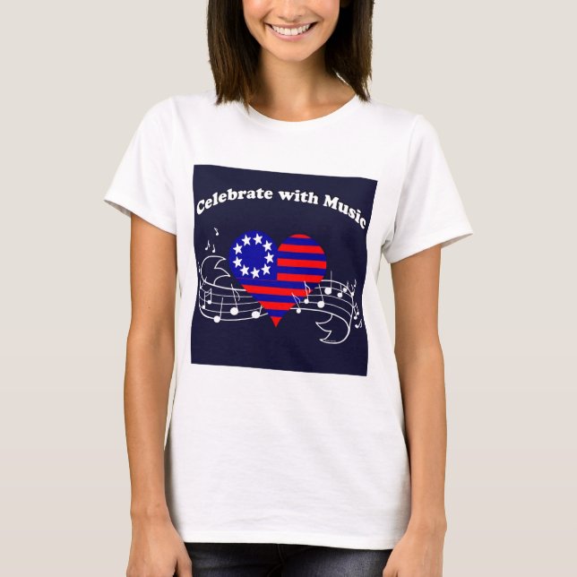 T-shirts #28 comemoram com música (Frente)