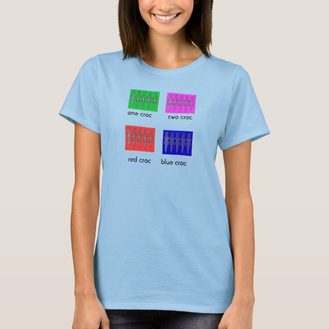 T-shirts 2 croc vermelho (Frente)