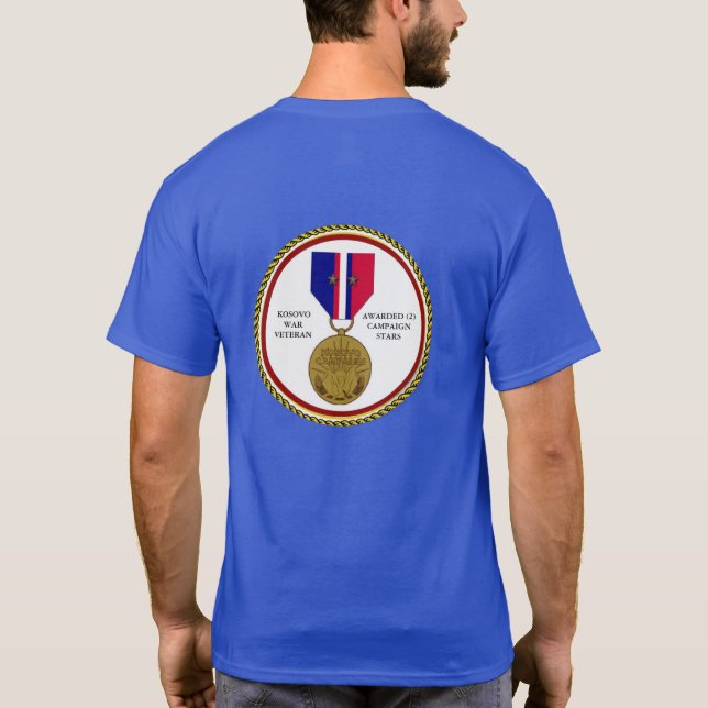 T-SHIRTS 2 ESTRELAS DE CAMPANHA KOSOVO WAR VETERAN (Verso)
