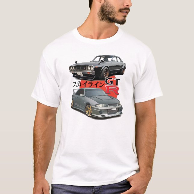 T-shirts 2 gerações - skyline GTR (Frente)