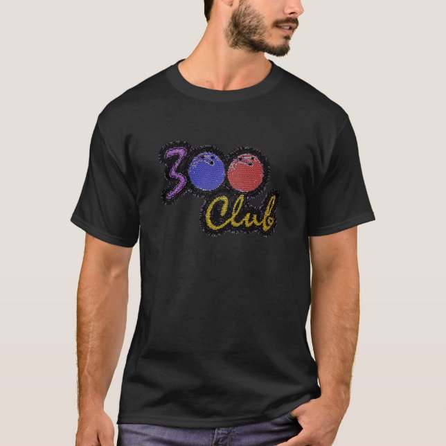 T-SHIRTS 300 JOGOS PERFEITOS DE CLUBE EM BOLICHES (Frente)