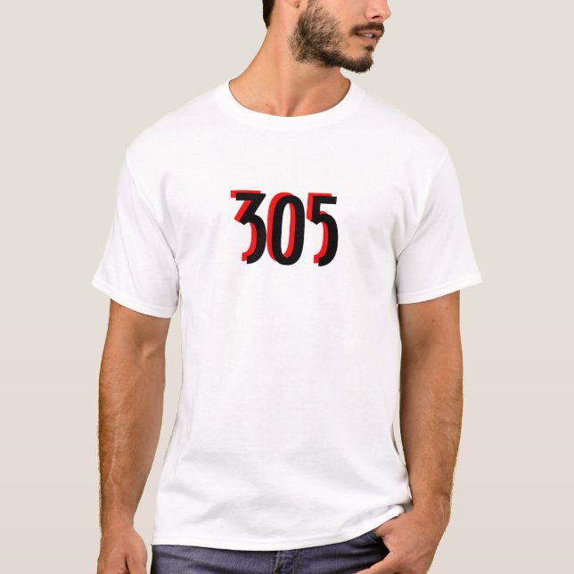 T-shirts ~305~ Miami TEE, PERSONALIZE-O! (Frente)