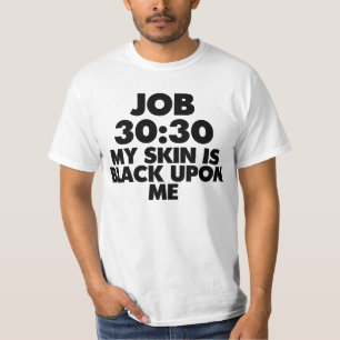 T-shirts 30:30 do TRABALHO MINHA PELE É PRETA EM CIMA de