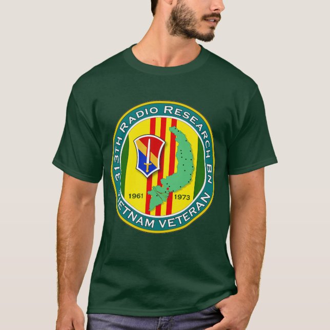 T-shirts 313th Bn do RR - ASA Vietnam (Frente)
